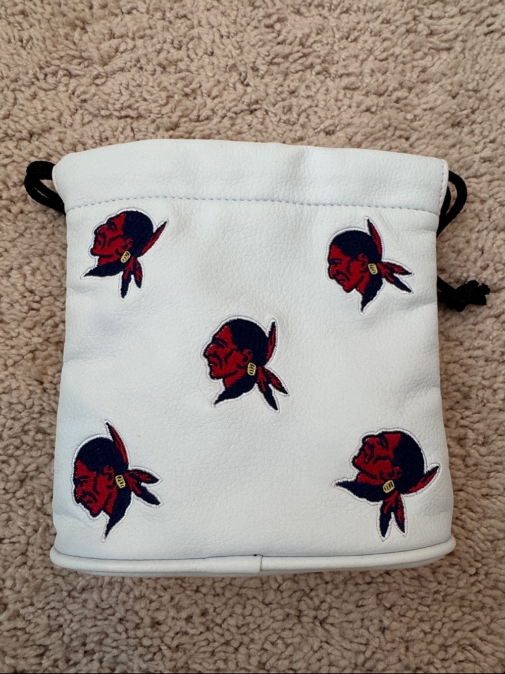 White Drawstring Pouch from Seminole Country Club